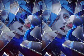 Dottore Genshin Impact with Glass effect